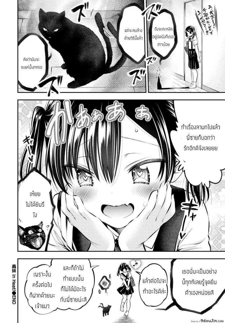 อ่านโดจิน น้องสาวผู้เร่าร้อน [Tsuruyama Mito] Gimai in Heat! แปลไทย หน้าที่ 20