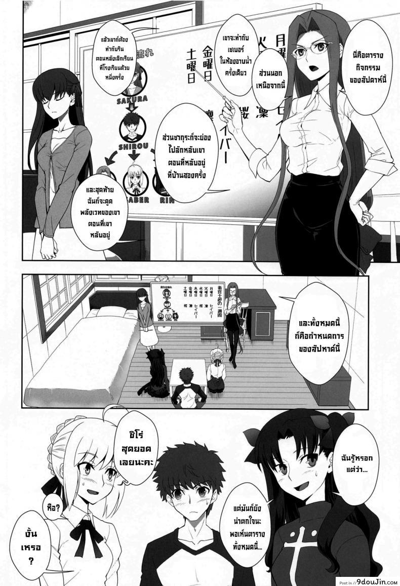 อ่านโดจิน หนึ่งสัปดาห์ของเอมิยะชิโร่ [CRAZY CLOVER CLUB (Kuroha Nue)] Emiya Shirou no Isshuukan (Fatestay night) หน้าที่ 5