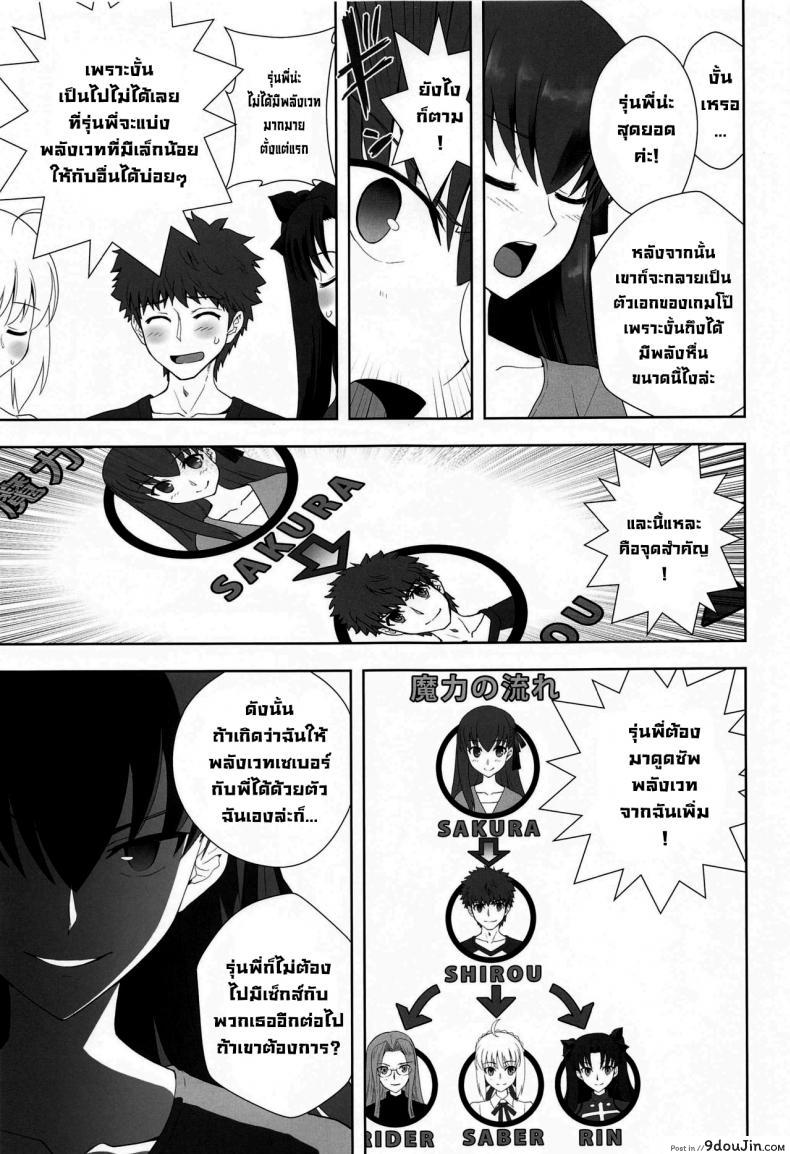 อ่านโดจิน หนึ่งสัปดาห์ของเอมิยะชิโร่ [CRAZY CLOVER CLUB (Kuroha Nue)] Emiya Shirou no Isshuukan (Fatestay night) ซับไทย หน้าที่ 6