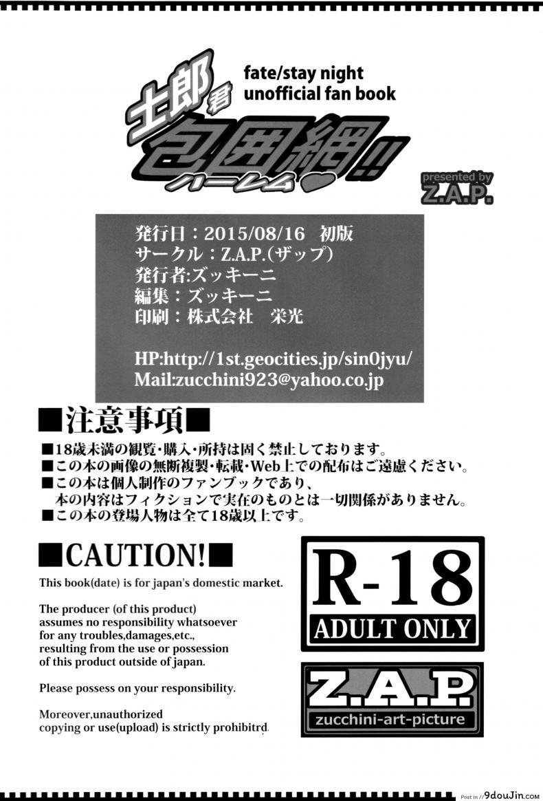อ่านโดจิน สงครามบนเตียง (C88) [Z.A.P. (Zucchini)] Shirou-kun Harem!! Ch.01 (Fate Stay Night) ภาค 1 แปลไทย หน้าที่ 29