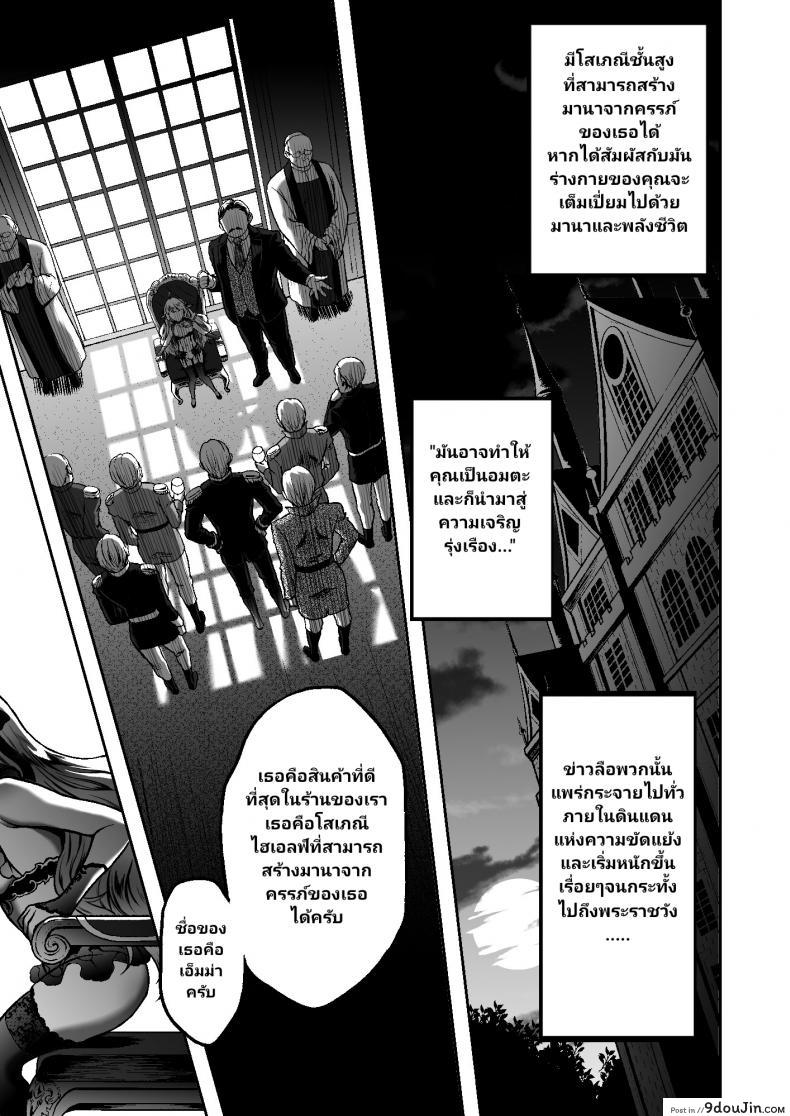 อ่านโดจิน สิ้นศักดิ์ศรีโสเภณีไฮเอลฟ์ (C93) [HBA (Usagi Nagomu)] Tasogare no Shou Elf ภาค 6 หน้าที่ 3