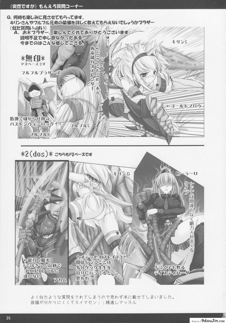 อ่านโดจิน นักล่าสายอ่อย [UDON-YA (Kizuki Aruchu, ZAN)] Monhan no Erohon (Monster Hunter) แปลไทย ภาค 03 หน้าที่ 35