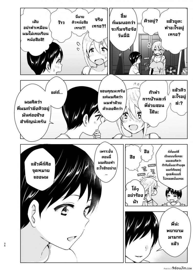 อ่านโดจิน เมื่อก่อนพี่เคยดูดี [Supe (Nakani)] Mukashi wa Kakko Yokatta ภาค 1 แปลไทย หน้าที่ 33