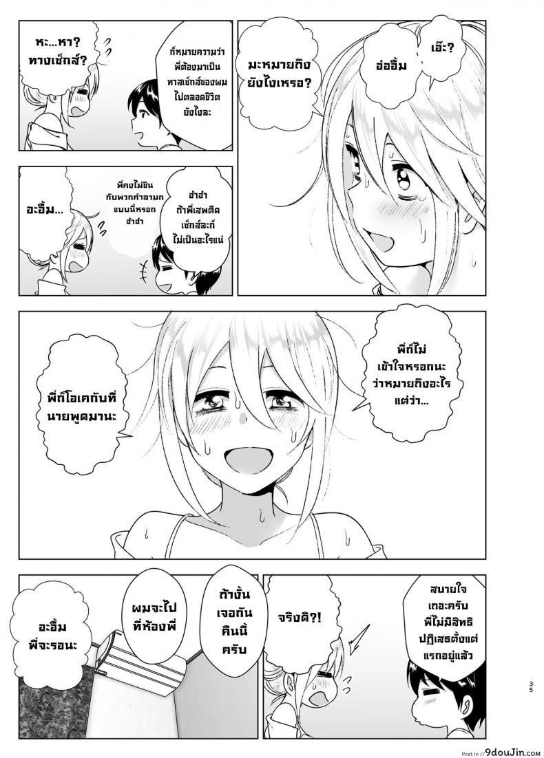 อ่านโดจิน เมื่อก่อนพี่เคยดูดี [Supe (Nakani)] Mukashi wa Kakko Yokatta ภาค 1 แปลไทย หน้าที่ 34
