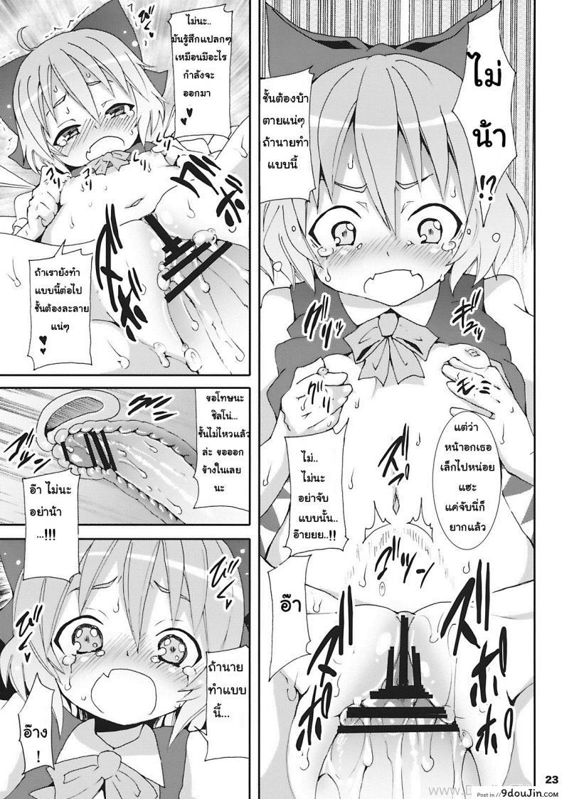 อ่านโดจิน เมื่อคิลโน่มาอยู่บ้านของผม (SC45) [Nounai Kanojo (Kishiri Toworu)] Cirno ga Ouchi ni Yattekita! (Touhou Project) ภาค 1 แปลไทย หน้าที่ 19