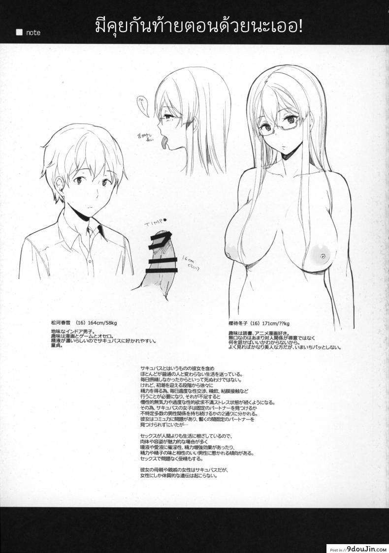 อ่านโดจิน อาหารของซัคคิวบัส [Sasamori Tomoe] Succubus Stayed Life ภาค 01 แปลไทย หน้าที่ 22