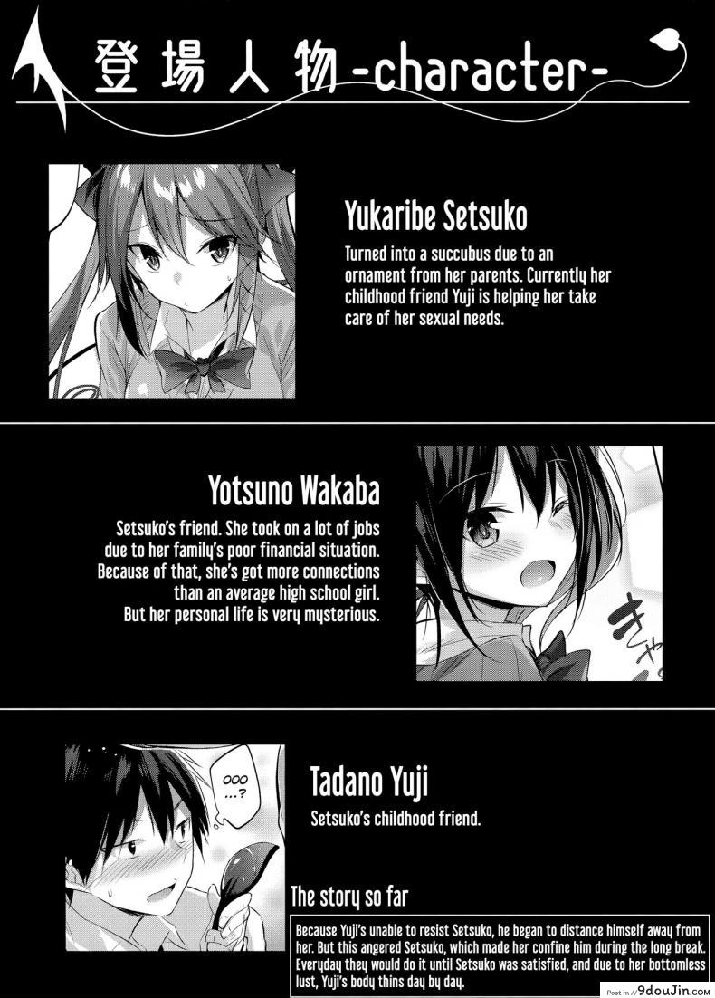 อ่านโดจิน เพื่อนสมัยสาวน้อยผมเป็นซัคคิวบัส [Chocolate Land (kakao)] Koakuma Setsuko no Himitsu ภาค 4 (ซับไทย) หน้าที่ 3