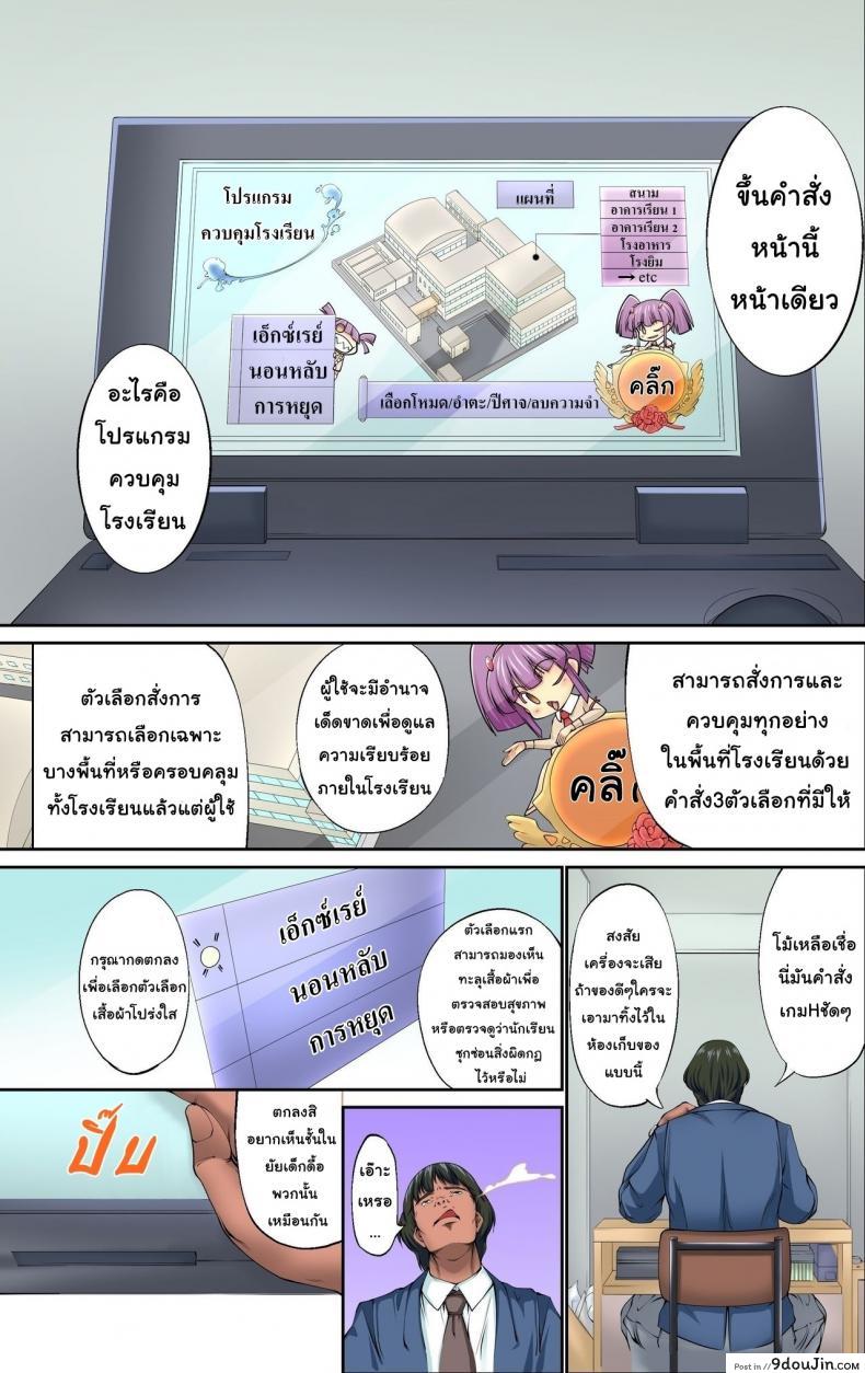 อ่านโดจิน โปรแกรมควบคุมโรงเรียน [NCP (Kuusou)] Mousou Jitsugen Item Toushi, Suimin, Teishi o Jiyuujizai ni Control! หน้าที่ 4