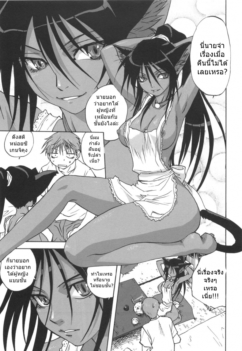 อ่านโดจิน เป็นชั้นได้ซิน่ะ [Mitarashi kousei] Black Cat Crossing แปลไทย หน้าที่ 5