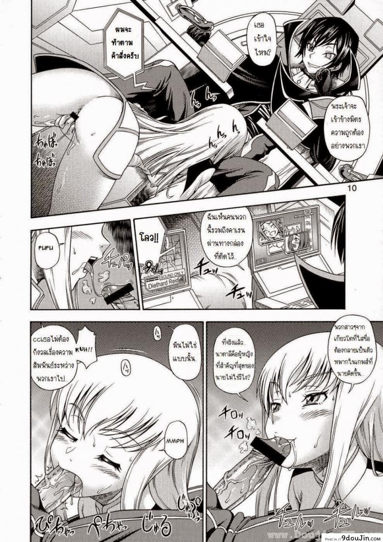 อ่านโดจิน ค่ำคืนก่อนออกรบ (C72) [Kensoh Ogawa (Fukudahda)] Kuro no Kishidan Breakthrough (Code Geass) แปลไทย หน้าที่ 8