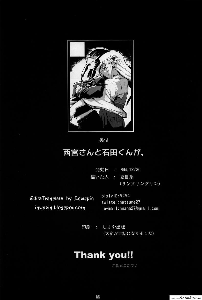 อ่านโดจิน ภาษามือ ขอมีเซ็กส์ (C87) [LinkRingRin (Natsume Kei)] Nishimiya-san to Ishida-kun ga, อ่านฟรี หน้าที่ 21