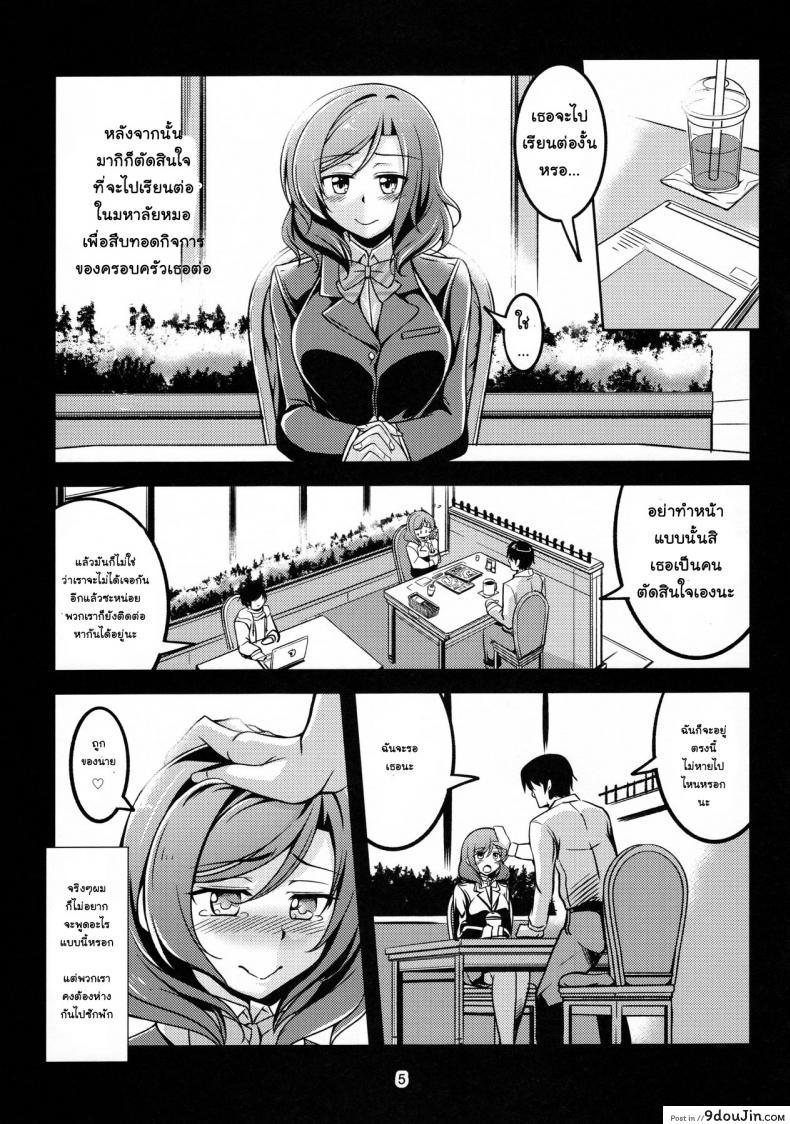 อ่านโดจิน หนังจบ อารมณ์ไม่จบ (C91) [WindArTeam (WindArt)] Koi Hime Love Maki!! 5 (Love Live!) แปลไทย หน้าที่ 6