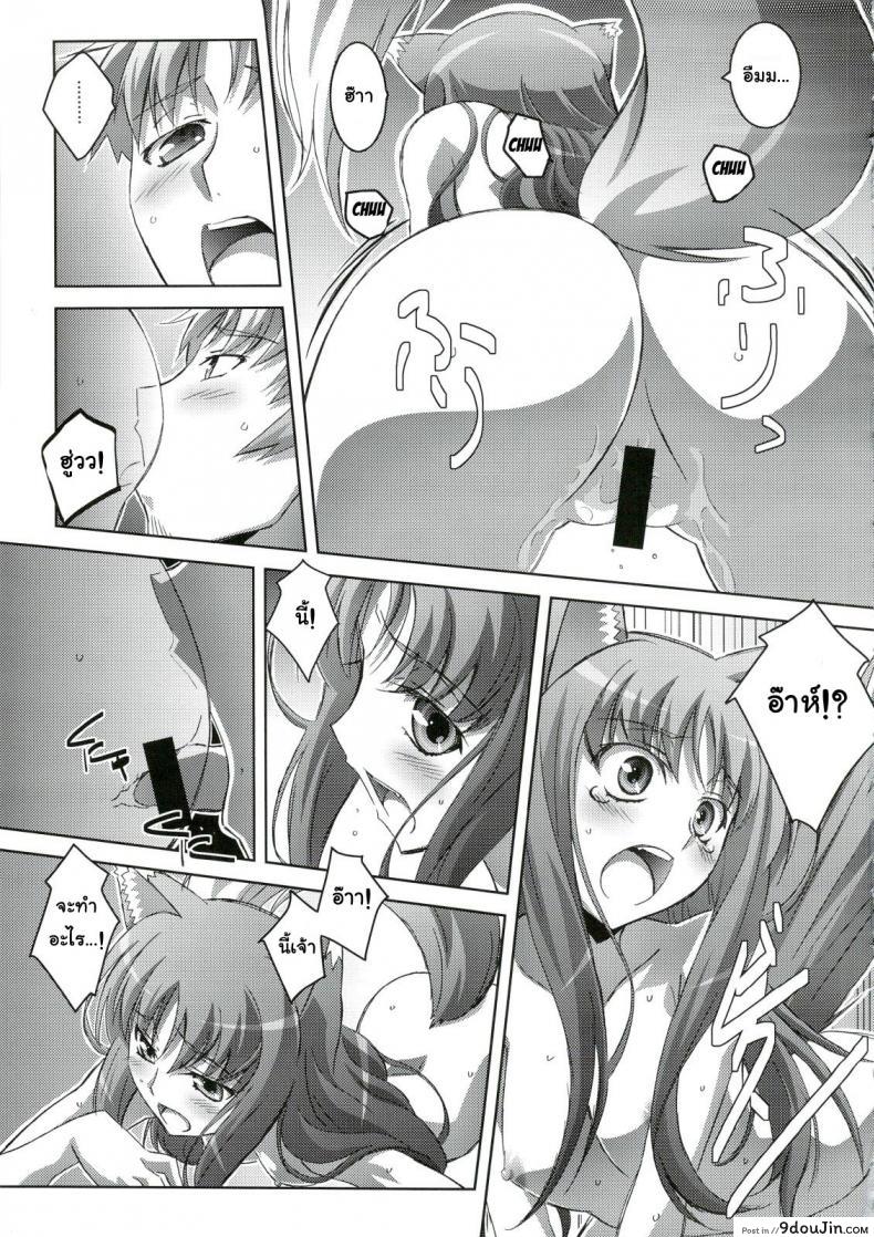 อ่านโดจิน Horon Hororon (Ookami to Koushinryou) [Mahirutei (Izumi Mahiru)] (C74) แปลไทย หน้าที่ 14