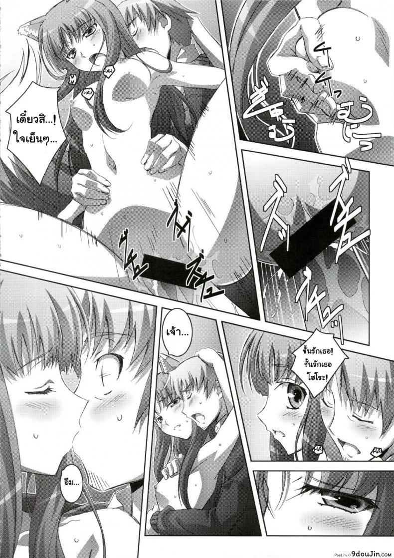 อ่านโดจิน Horon Hororon (Ookami to Koushinryou) [Mahirutei (Izumi Mahiru)] (C74) แปลไทย หน้าที่ 17