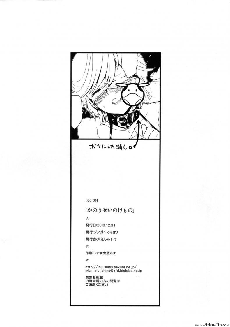 อ่านโดจิน งานสังสรรค์ใต้ดิน (C79) [Jingai Makyou (Inue Shinsuke)] Kanousei no Kemono (Gundam Unicorn) แปลไทย หน้าที่ 22