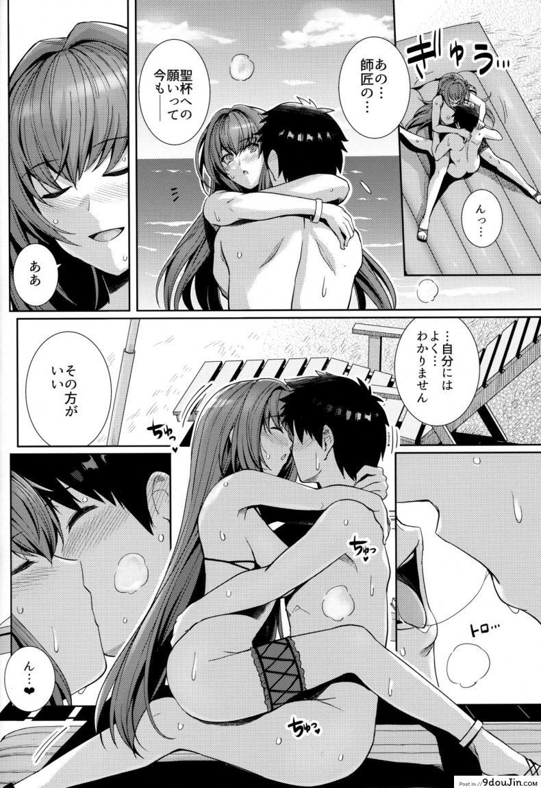 อ่านโดจิน (C94) [Royal Bitch (haruhisky)] Mizugi Shishou to Koibito Ecchi Suru Hon. (Fate/Grand Order) แปลไทย หน้าที่ 15