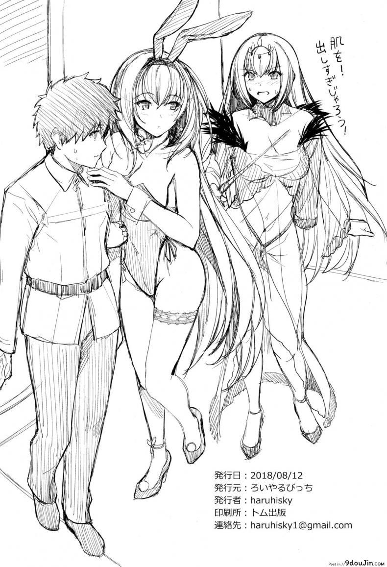 อ่านโดจิน (C94) [Royal Bitch (haruhisky)] Mizugi Shishou to Koibito Ecchi Suru Hon. (Fate/Grand Order) แปลไทย หน้าที่ 21