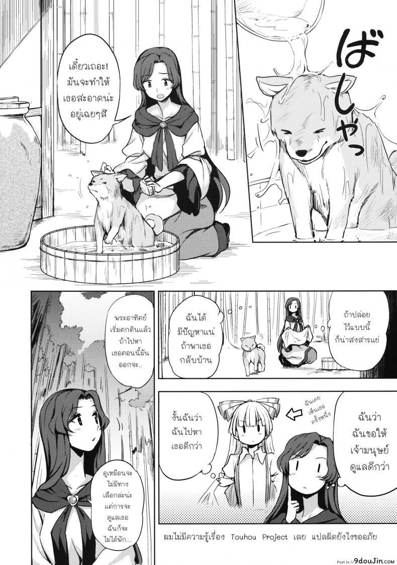 อ่านโดจิน สัญชาติญาณสัตว์ (C89) [Kuma no Tooru Michi (Kumada)] One Night Jinrou (Touhou Project) หน้าที่ 3