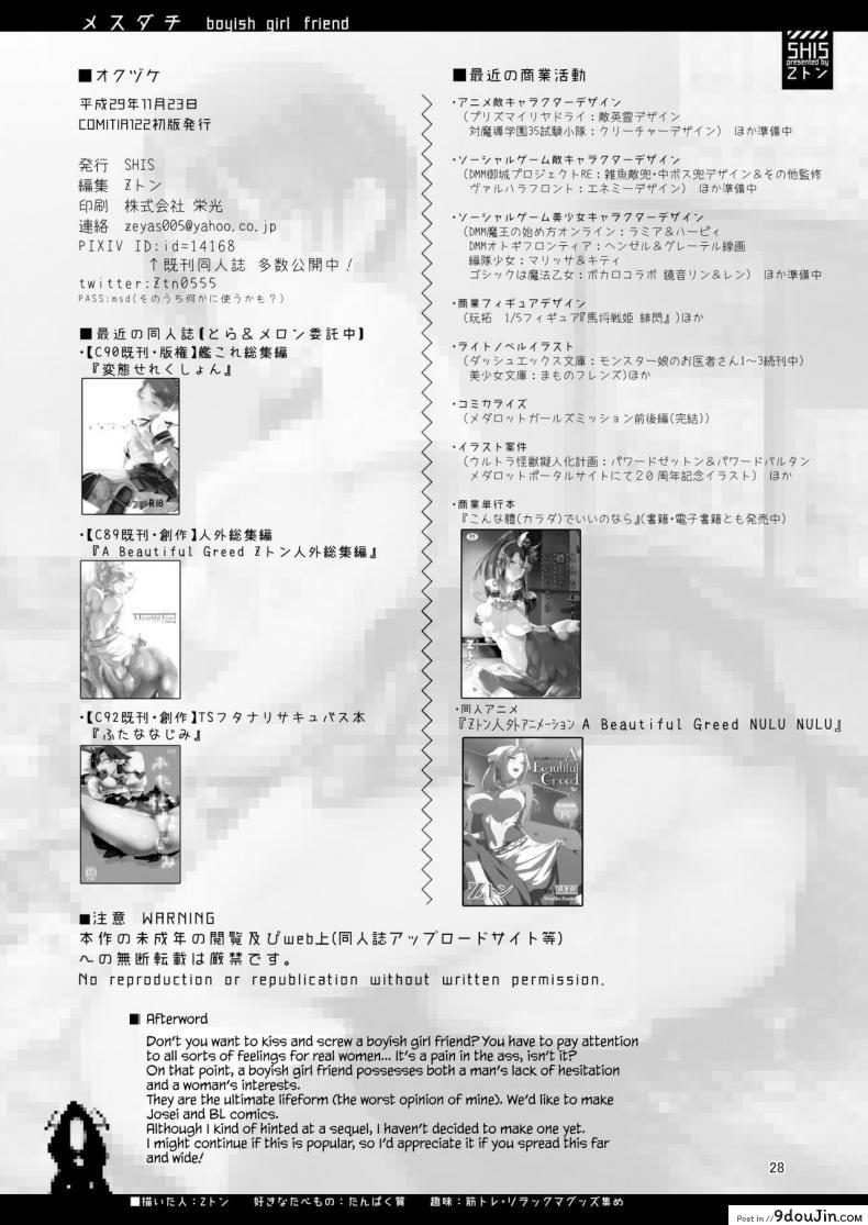 อ่านโดจิน เพื่อนหรือแฟนก็ได้หมด [SHIS (Z-ton)] Mesudachi | Boyish Girl Friend แปลไทย หน้าที่ 29