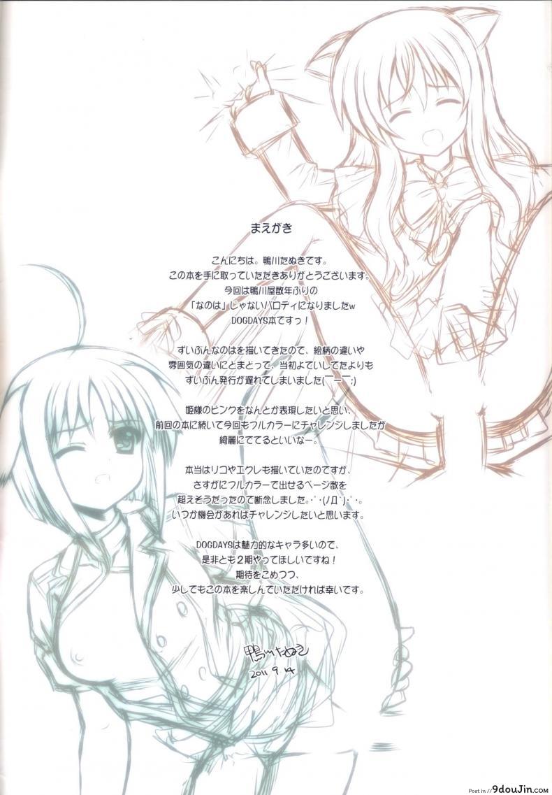 อ่านโดจิน ให้เจ้าหญิงเป็นสัตว์เลี้ยง [Kamogawaya (Kamogawa Tanuki)] DOG STYLE (DOG DAYS) หน้าที่ 2