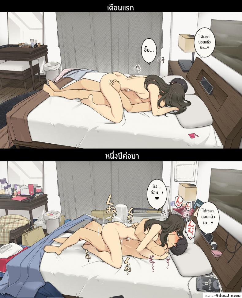 อ่านโดจิน [Wakatsu] Dousei Seikatsu Ikkagetsume to Ichinen Ato แปลไทย หน้าที่ 20