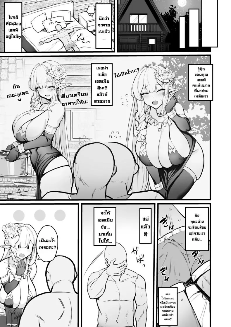 อ่านโดจิน Hitozuma Elf wa Yokkyuu Fuman I [Kilometer (Kirome)] แปลไทย หน้าที่ 8
