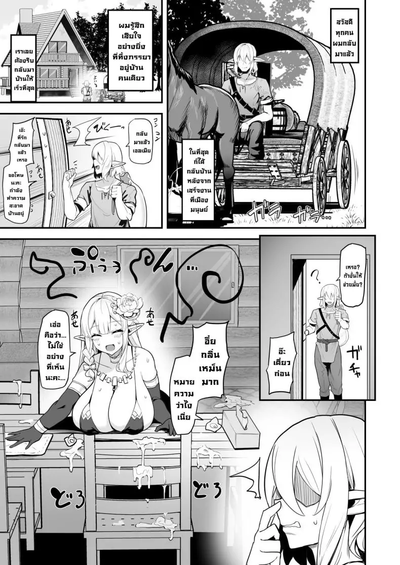 อ่านโดจิน Hitozuma Elf wa Yokkyuu Fuman I [Kilometer (Kirome)] แปลไทย หน้าที่ 27