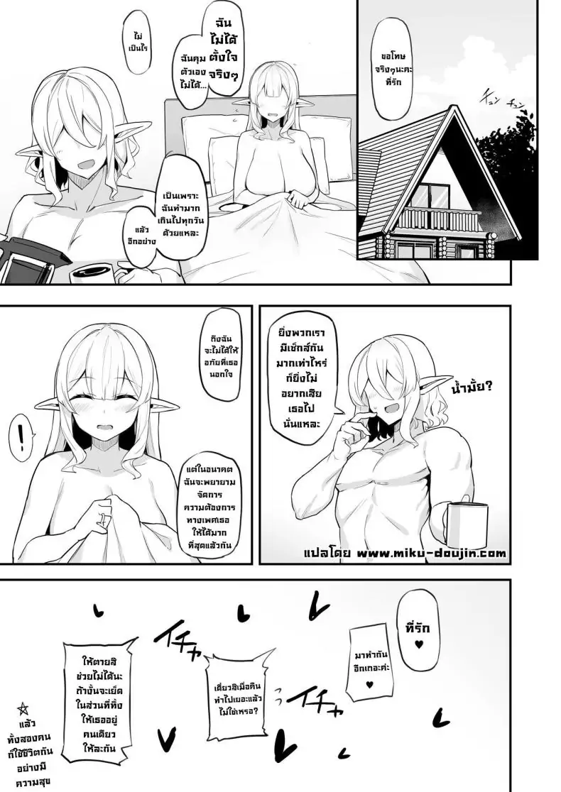 อ่านโดจิน Hitozuma Elf wa Yokkyuu Fuman I [Kilometer (Kirome)] แปลไทย หน้าที่ 39