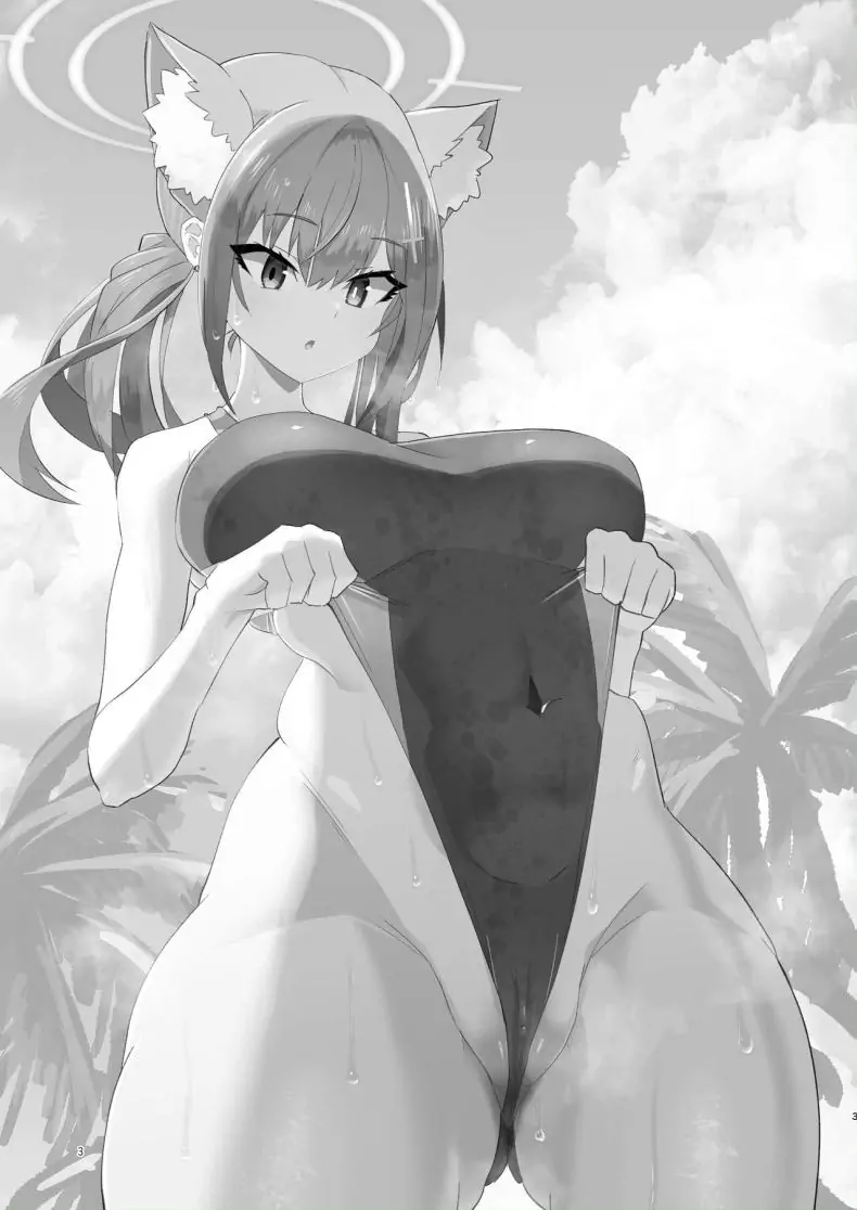 อ่านโดจิน อาจารย์ โปรดมองฉันให้ใกล้ขึ้น [Ofuro Haitta Erai (Milli)] Sensei Motto Chikaku de Mite Sensei, Please Look At Me Closer (Blue Archive) } หน้าที่ 2