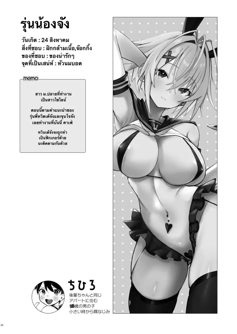 อ่านโดจิน มาเล่นเกมที่ห้องของพี่สาวไหมละ [Toran Porin Purin (Mappa Ninatta)] Oshi ni Yowai Kinjo no Nee-chan แปลไทย หน้าที่ 2