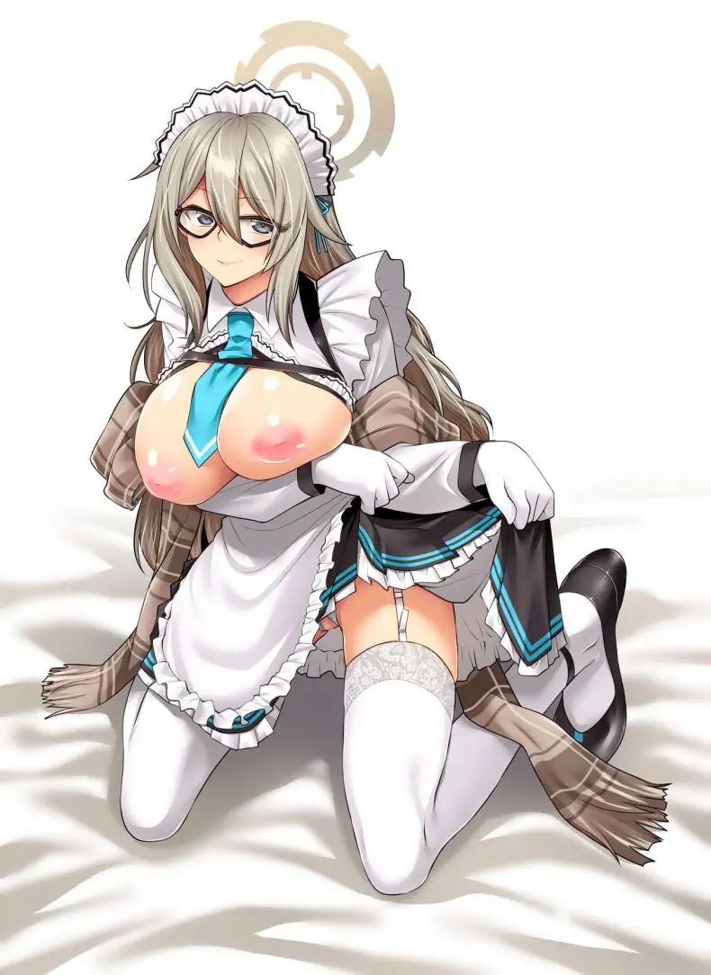 อ่านโดจิน ยัยสาวเมดที่เป็นมากกว่าสาวรับใช้ [CRIMSON GROUND (Miyashiro Sousuke)] Inbi ni Gohoushi Itashimasu (Blue Archive) หน้าที่ 2