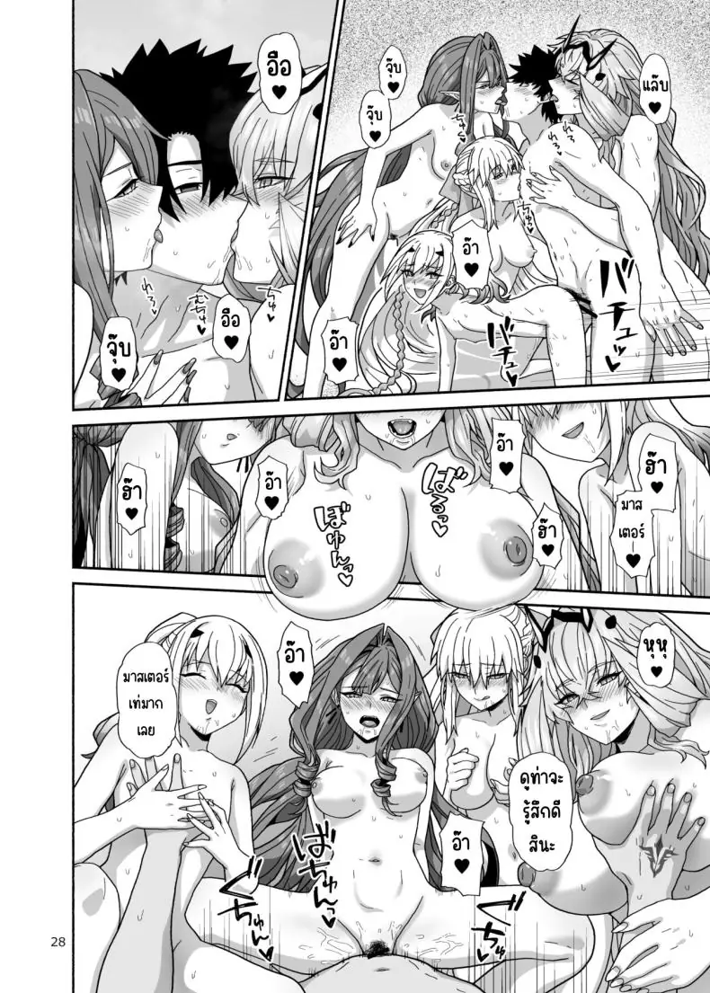 อ่านโดจิน [Tsukinami Days (Kiya Hajime)] Watashi-tachi to Waga Otto no Ohanashi แปลไทย หน้าที่ 27