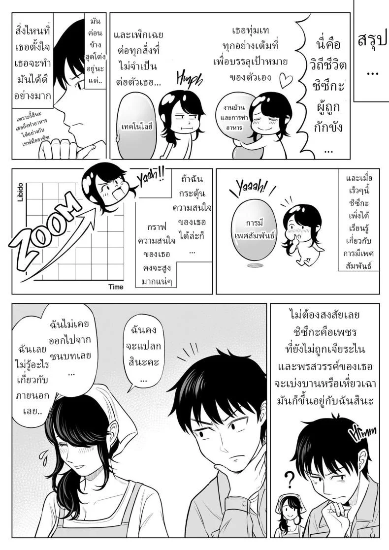 อ่านโดจิน แม่บ้านมือใหม่กับโลกที่เธอยังไม่ทันเข้าใจ ตอนที่ 1 [Date Roku] หน้าที่ 37