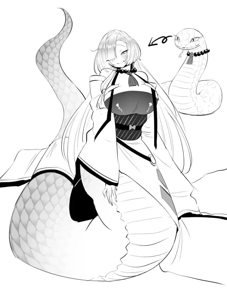 อ่านโดจิน สมหวังเกินกว่าจะเรียกว่าพร ตอนที่ 1 [Momofes (Oki Nagomi, Buki)] Hebigamisama ni Miirarete หน้าที่ 56